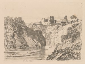 Liber Studiorum: Plate 27, Kilgarren Castle, N. Wales, 1838. av John Sell Cotman