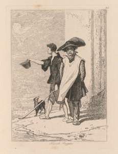 Liber Studiorum: Plate 45, franske tiggere av John Sell Cotman