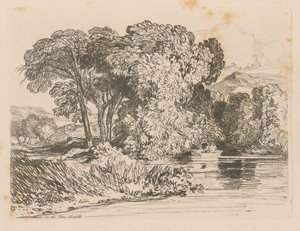 Liber Studiorum: Plate 4, View on the Yare, Norfolk, 1838. av John Sell Cotman