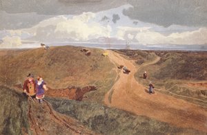 Mousehold Heath, Norwich, ca. 1810 (blyant, wc på papir) av John Sell Cotman