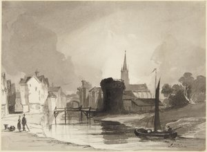 Elvelandskap av John Sell Cotman