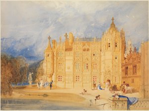 Abbedboligen, Saint-Ouen-klosteret, Rouen av John Sell Cotman