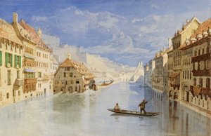 Citadellet over Namur, Belgia, sett fra elven Sambre av John Sell Cotman