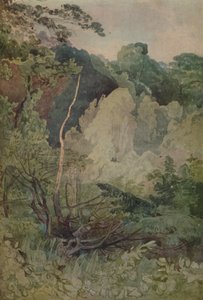 Trær nær elven Greta, 1923 av John Sell Cotman