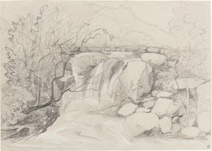 Foss med steiner av John Sell Cotman