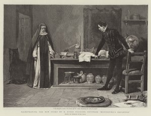 Illustrerer den nye historien av H Rider Haggard, med tittelen Montezumas datter