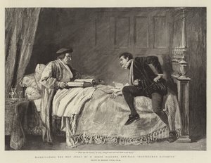 Illustrerer den nye historien av H Rider Haggard, med tittelen Montezumas datter