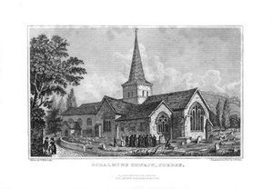 Godalming kirke, Surrey, 1829.
