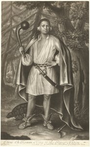 Etow Oh Koam, King of the River Nation av John Simon after John Verelst