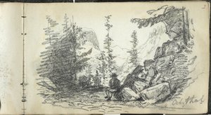 Alpinlandskap, Oetztal, Østerrike av John Singer Sargent