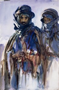 Beduiner, ca. 1905 (wc på papir) av John Singer Sargent