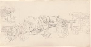 Cannon Trailers, Frankrike av John Singer Sargent
