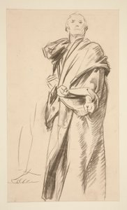 Drapert stående figur av John Singer Sargent