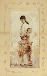 Jente i spansk kostyme, før 1880 av John Singer Sargent