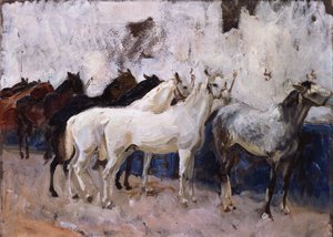 Hester på Palma, Mallorca, Spania, 1908 av John Singer Sargent