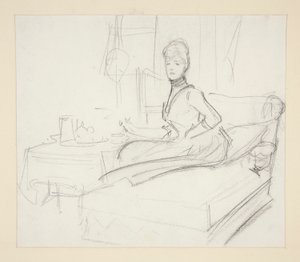 Dame ved tebordet av John Singer Sargent