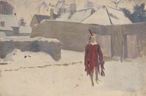 Liten mann i snøen av John Singer Sargent