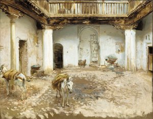 maurisk gårdsplass av John Singer Sargent