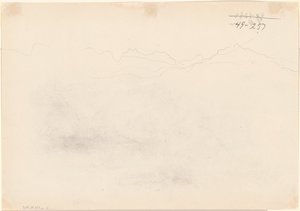 Fjell [verso], 1869. av John Singer Sargent
