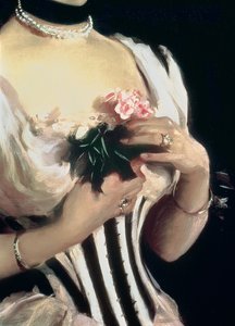 Mrs. Wilton Phipps, ca. 1884 (detaljer) av John Singer Sargent