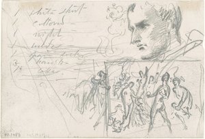 Napoleons hode og dom i Paris [verso] av John Singer Sargent