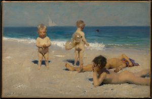 Badende napolitanske barn av John Singer Sargent