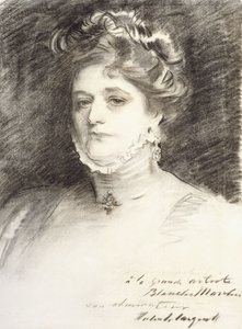 Portrett av Blanche Marchesi, 1910 av John Singer Sargent