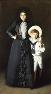Portrett av fru Edward L. Davis og hennes sønn, Livingston Davis av John Singer Sargent