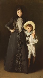 Portrett av fru Edward L. Davis og hennes sønn, Livingston Davis, 1890