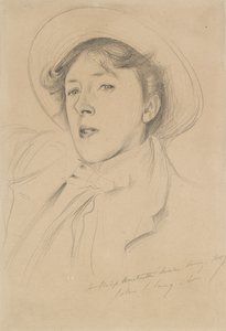 Portrett av Vernon Lee, 1889 av John Singer Sargent
