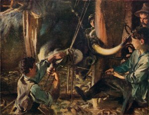 Shoeing the Ox, c1910 av John Singer Sargent