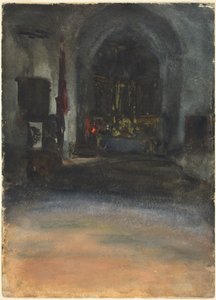 Spansk kirkeinteriør av John Singer Sargent