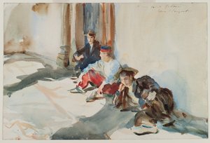 Spanske soldater, ca. 1902-03 (wc på papir) av John Singer Sargent