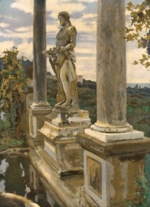 Statue av Vertumnus ved Frascati, 1907, c1930. av John Singer Sargent