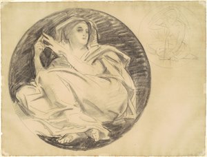 Studier for "Astronomi" av John Singer Sargent