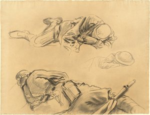 Studier for "Gassed" av John Singer Sargent