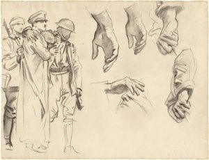 Studier for Gassed, 1918-1919. av John Singer Sargent