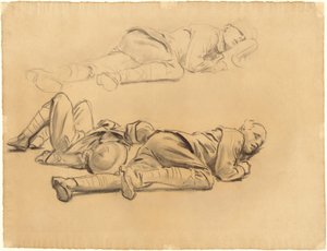 Studier for Gassed, 1918-1919. av John Singer Sargent