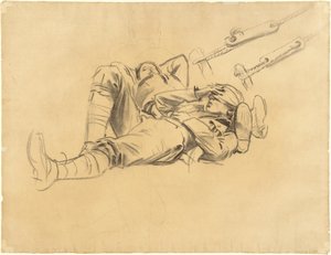 Studier for "Gassed" [recto] av John Singer Sargent