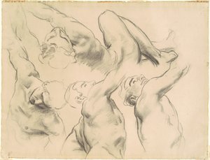 Studier for "Himmelen" og "Helvete" av John Singer Sargent