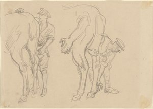 Studier for Scots Grey, 1918. av John Singer Sargent