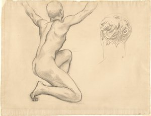 Studier for The Unveiling of Truth, 1922-1925. av John Singer Sargent