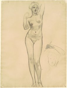 Studier av Afrodite for Afrodite og Eros, 1919-1920. av John Singer Sargent