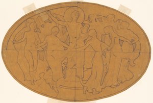 Studie for Apollo og musene, ca. 1921. av John Singer Sargent