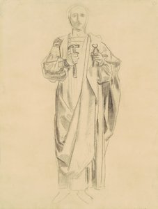 Studie for Dogma of the Redemption: Frieze of Angels [recto], 1895-1903. av John Singer Sargent