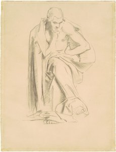 Studie for "filosofi" av John Singer Sargent