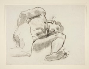 Studie for Prometheus, rondel, Rotunda, Museum of Fine Arts Boston av John Singer Sargent