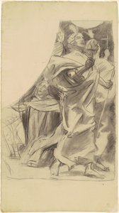 Studie for "Triumph of Religion" av John Singer Sargent