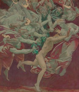 Studie for Museum of Fine Arts, Boston, Murals: Orestes and the Furies av John Singer Sargent