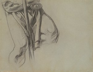 Studie av Adam for rosenkransens femten mysterier, 1903-1916. av John Singer Sargent